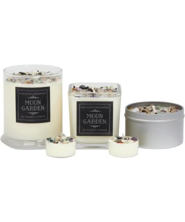 Moon Garden Candle Set - All Natural Soy Tealights for Aromatherapy & Manifestation | New Moon Beginnings - Buy Online on GoSupps.com