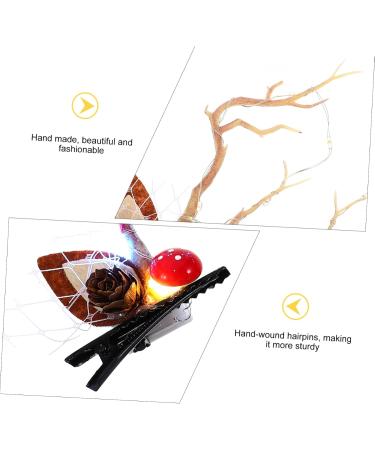 FRCOLOR 1 Pair Hairpin Glowing Antler Barrette Yule Decor Xmas Hair Accessories Luminous Hair Decorations Alligator Hair Clips Christmas Hair Clip Delicate Crocodile Skin Foam 15X5.5X2CM Colorful - Buy Online on GoSupps.com