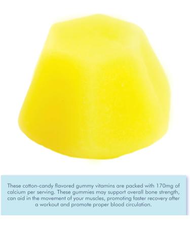 LIVS Calcium & Vitamin D3 Gummies for Adult & Kids 170mg Calcium & 1000 IU Vitamin D3 Supplement for Immune Support Bone & Teeth Health | Cotton Candy Flavor | Gluten-Free | 120 Count/60 Servings Calcium & Vitamin D 60 C  - Buy Online on GoSupps.com