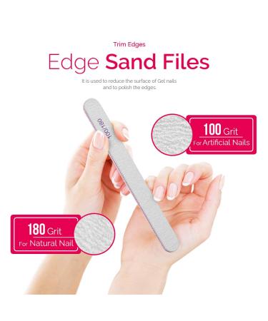 Teenitor Gel Nail Remover Kit with 10 Gel Clip Removers, Brush, Files, Buffer Block, Cuticle Peeler, Stainless Steel Tools & 115 Lint-Free Cotton Pads - Buy Online on GoSupps.com