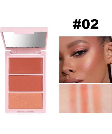 LXZJJM 3-in-1 Contour and Highlight Palette - Full Face Palette with Baked Bronzer Blush and Highlighter For All Skin Types Easy to Apply and Blend (02# 8.5 g) 02# 8.5 g (Pack of 1) - Buy Online on GoSupps.com