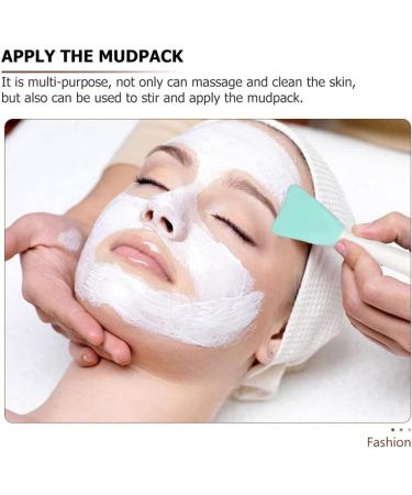 Uonlytech Silicone Spatula Silicone Facial Applicator Silicone Face Brush Double- ended Facial Brush for Deep Cleansing Makeup Removal Massaging Spatula Scraper Charcoal Face Wash - Buy Online on GoSupps.com