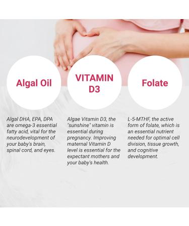 Naturalis Vegan Prenatal with Full Specrum Omega-3 | Algae DHA EPA DPA Vitamin D3 & Active Folate L 5-MTHF | Vegan Society Certified Sustainably Sourced Non-GMO & Soy Free | 60 Veggie Softgels 60 Count (Pack of 1) - Buy Online on GoSupps.com