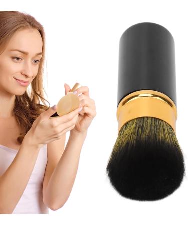 Verdant Touch Retractable Blush Brush Retractable Makeup Brush Portable Soft Hair Loose Powder Brush for Makeup Artist Black - Buy Online on GoSupps.com