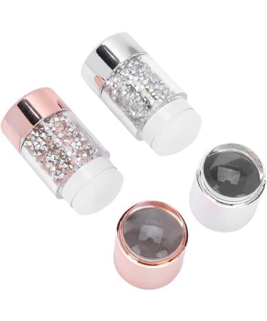Durable Powerful Adsorption Nail Art Stamper Nail Art Seal Double Head With Cover for Home Salon Shop - Buy Online on GoSupps.com