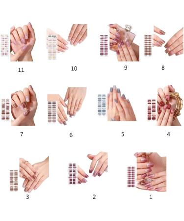 Limtula Professional Gel Nail s Full Wraps for Girls No Waiting Time No Nail Damage UV LED Lamp Required Nail Decoration BSS0251 - Buy Online on GoSupps.com