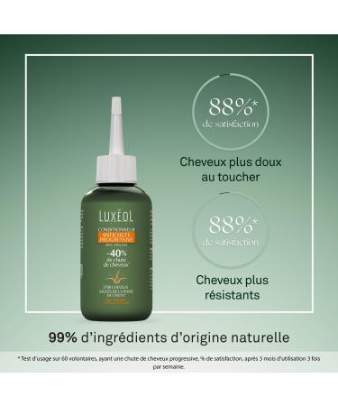 LUX OL - Conditionneur Antichute Progressive - Soin Capillaire Avec Rin age - R duit Chute De Cheveux de 40%* - 99% Ingr dients Origine Naturelle - Brillance & R sistance - Fabriqu En France - 150ml - Buy Online on GoSupps.com