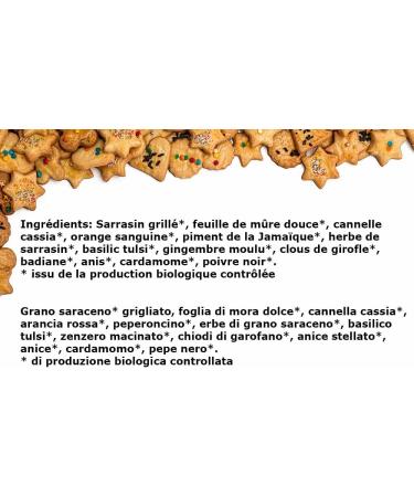 The De Noel Bio Gingerbread Tea Bags 18 Bags | Organic Christmas Tea Gingerbread Time Organic Aromatic Christmas Herbal Tea - Buy Online on GoSupps.com