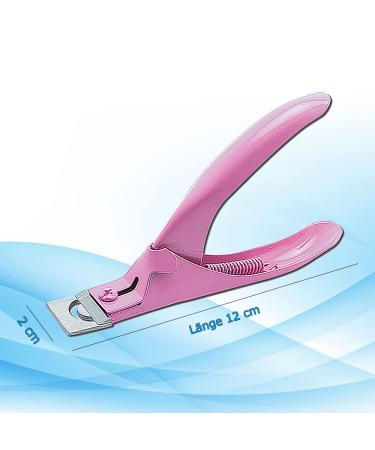 Buy SMI Pink Acrylic Nail Clipper - Stainless Steel Manicure Tool for Gel & False Nails - Buy Online on GoSupps.com