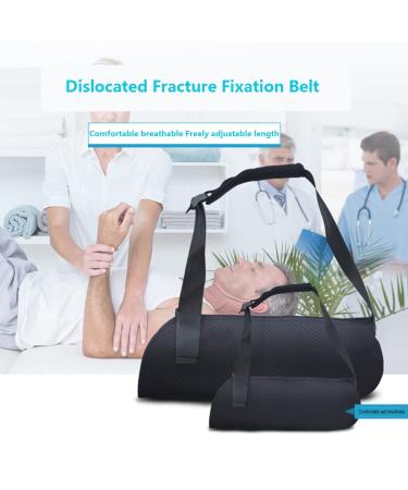 Premium Arm Sling Support - Ergonomic Shoulder Immobilizer for Broken Bones Rotator Cuff Dislocation & Sprains | Left & Right Adjustable Brace - Buy Online on GoSupps.com