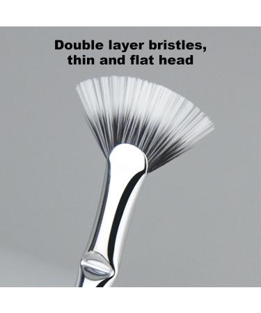 Soft Bristle Makeup Brush | Eyelash Fan Brush | Eye Shadow Brush for Eyelashes Synthetic Bristle Eyelash Brushed Hypoallergenics Eyelash Brushed Long-Handled Eyelashes Brushed - Buy Online on GoSupps.com