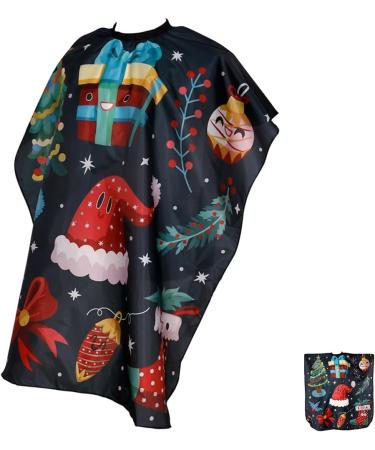 LOGOFUN Christmas Hair Cutting Cape - Festive Kids Barber Cape for Christmas Haircuts - Perfect Barber Shop Supplies - Buy Online on GoSupps.com