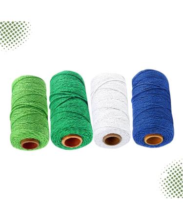 Amosfun 4 Roll Wickelsil Knitting Cord - Natural Cooking Yarn Macrame Accessories & DIY Craft Cotton Cord for Tinkering and Bakery Projects - Buy Online on GoSupps.com