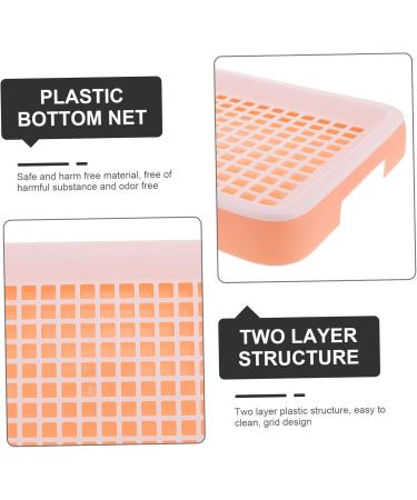 BESPORTBLE Box Hamster Toilet Rabbit Litter Tray Ferret Automatic Cat Litter Tray Sifting Litter Tray Pink Pp 24.50X19.50X3.00CM Pink - Buy Online on GoSupps.com