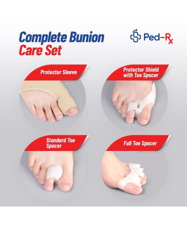 Bunion Corrector Kit for Women and Men - Relieve Pain, Align Toes - 8 Piece Set with Sleeves, Separators, Spacers, Gel Shields - Buy Online on GoSupps.com