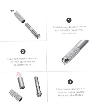 10pcs Crystal Lasting Pencils Eyebrow Tattooing Heads Tool Transparent Mutitool Brow End Holder - Buy Online on GoSupps.com