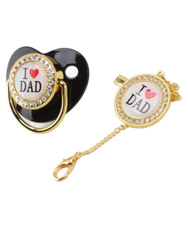 Baby Pacifier BPA-free Baby Pacifier Made of Soft Silicone Baby Pacifier M for 6 to 18 Months Baby (Black)