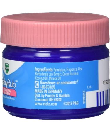 Vicks Babyrub Soothing Ointment 1.76 oz - Pack of 3 | International Shipping Available - Buy Online on GoSupps.com