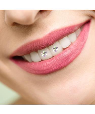 Healvian DIY Tooth Gem: Plastic Tooth Ornaments with Storage Box - Colorful Shining Smile Decor for Reflective Teeth - Women, Girls - 0.5x0.5cm - Buy Online on GoSupps.com