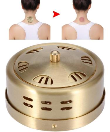 Enrilior Portable Moxa Holder - Pure Copper MOXA Burner for Moxibustion Heat Treatment | 6 Hole Moxa Box - Buy Online on GoSupps.com