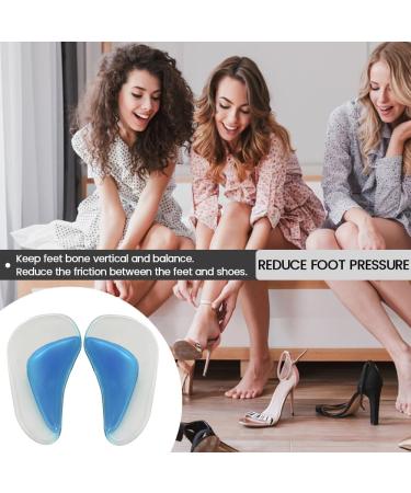 3Pairs Arch Support Shoe Insoles for Flat Feet & Plantar Fasciitis Washable Gel Arch Support Pads for Women Men Kids High Heel Inserts Cushion Pads for Foot Pain - Buy Online on GoSupps.com