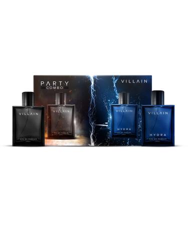 Bloom Beauty Villain Luxury Villain Party Combo | Luxury Perfume for Men Classic & Hydra EDP Perfume Combo Pack of 2 Premium Long Lasting Perfume for Men