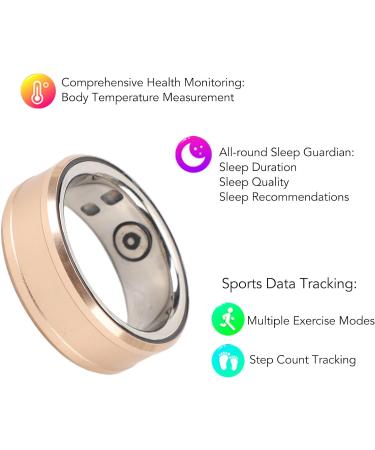 Dadea Smart Ring - Portable Sleep Tracking Fitness Ring | Durable & Lightweight Health Tracker - Buy Online on GoSupps.com