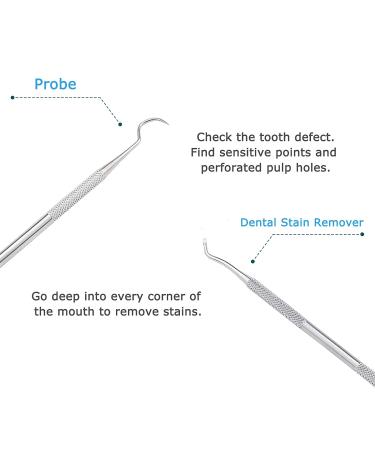 Douceur Teeth Cleaning Kit - Oral Care Tools with Mouth Mirror for Adults and Pets | Black Teeth Cleaner Set - Buy Online on GoSupps.com