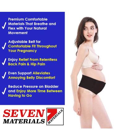 Maternity Support Belt for Back & Hip Pain Relief | Seven Materials | Supports Abdomen & Baby | Ergonomic Design - Buy Online on GoSupps.com