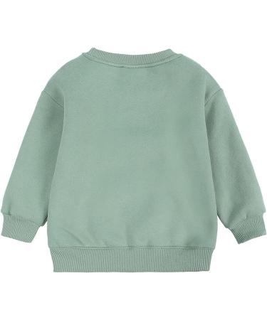 Girls Solid Color Fleece Sweatshirt Pullover Top - 2-Green, 12-24 Months - Buy Online on GoSupps.com