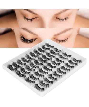 20 Pairs of 6D Soft Reusable False Eyelashes - Thickening Extensions for Stunning Look - Buy Online on GoSupps.com