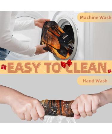 Music Piano Flame Beard Bib Apron - Best Beard Hair Catcher for Men | Perfect Father's Day & Christmas Gifts for Dad & Husband - Buy Online on GoSupps.com