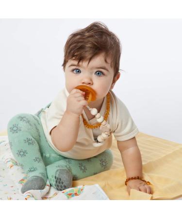 Gr npecht Organic Rubber Pacifier - BPA Free Natural Jaw-Friendly - Size 3 (18+ Months) - Brown - Buy Online on GoSupps.com