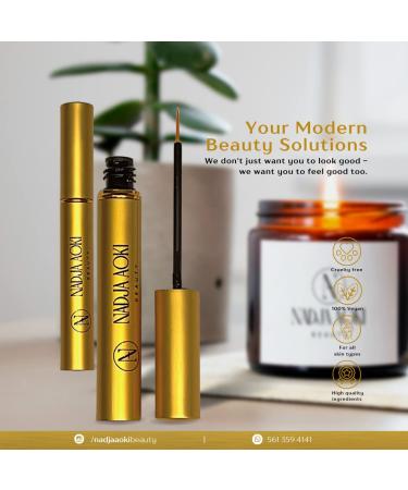 Premium Eyelash Growth Serum for Longer, Thicker Lashes and Eyebrows - 5ml - Buy Online on GoSupps.com