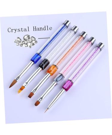 FRCOLOR Manicure Flower Barrettes for Women Builder Bunny Ears Headband Witch Hat Hair Pen Brush Purple - Buy Online on GoSupps.com