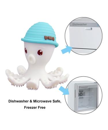 Mombella Ollie Octopus Silicone Teething Toy for 3M+ Infants - Blue - Buy Online on GoSupps.com