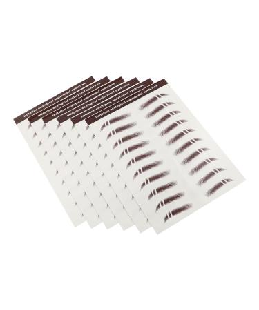 FRCOLOR 6pcs Eyebrow Stickers Beauty Tools False Eyebrows Cosmetics Imitation Eyebrow Sticker Applique Woman