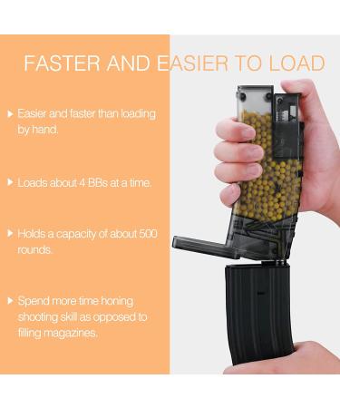 Ludex Speed Loader - 500 Round Large Capacity Airsoft BB Loader with Adapter - Buy Online on GoSupps.com