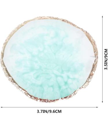  SEWOART 1 Pc Round Nail Polish Palette Paint Tray Nail Art Color Mixing Palette Nail Tip Display Crackle Display Board Decorations Resin Tray - Buy Online on GoSupps.com