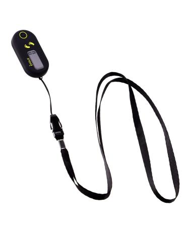 VOSAREA 3D Pedometer for Walking Digital Step Counter Mini Exercise Walking Pedometer for Men Women and Kids (Black)