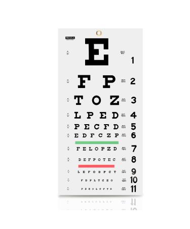 PECULA Eye Chart Snellen Eye Chart Wall Chart Eye Charts for Eye Exams 20 feet 11 X 22 in. 10.80 x 240.00