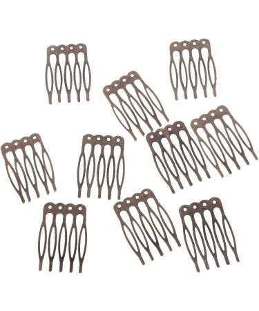 PULABO 20 pieces/piece 5 teeth diy metal wire hair clip bridal wedding veil comb Durable - Buy Online on GoSupps.com