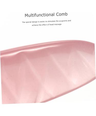 Beavorty 1 Massage Device - Premium Jade Pink Gua Sha Comb & Tool for Head & Face Massage | 12x4cm Beeswax Neck Holder Comb for Women - Buy Online on GoSupps.com