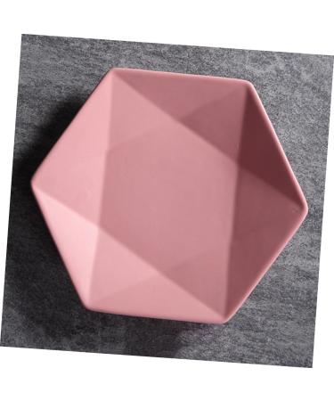 Zerodeko Porcelain Dish Round Serving Dish Service Plate Ceramic Steak Dish Lunch Bucks Ceramic Steak Plate Appetizer Plate Serving Platters Kitchen Appliance Plates Dessert Platters medium Pink - Buy Online on GoSupps.com