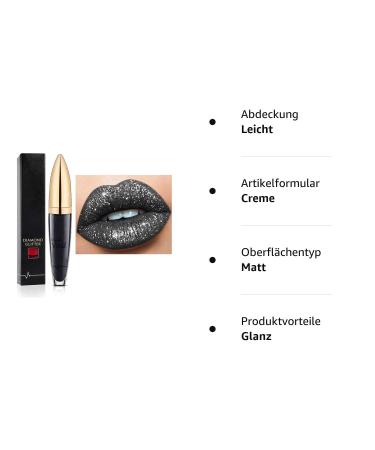 18 Colors Diamond Glossy Lipstick | Waterproof Matte Shimmer Lip Gloss | Long-Lasting Beauty Make-Up - Buy Online on GoSupps.com