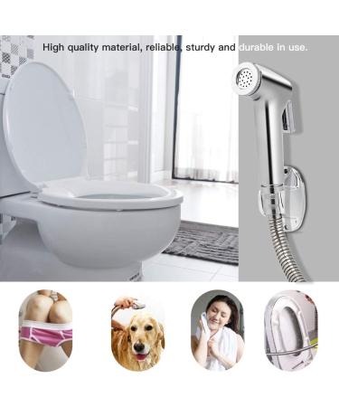 Toilet Sprayer G1/2 Inch - Handheld Bidet Sprayer Set for Portable WC Cleaning - Best Shower Spray Head for Hygiene - Buy Online on GoSupps.com