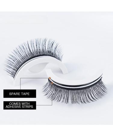Self Adhesive Eyelashes - No Glue Reusable Natural Look | 34 Types Available - Buy Online on GoSupps.com