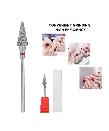 Electric Pedicure Manicure Grinding Head - Tungsten Steel Nail Drill Bits & Cuticle Accessories | Red Nail Polishing Bits for Superior Manicure - Buy Online on GoSupps.com
