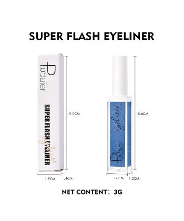 ZUK Glitter Liquid Eyeliner - Quick-Drying & Waterproof - Rich Pigment, Long Lasting - 0.11 Fl Oz - Buy Online on GoSupps.com