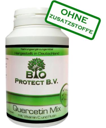 Quercetin Mix 120 Capsules | 300mg Vitamin C + 250mg Quercetin + 1mg Rutin Bio Protect - No Additives - Premium International Shipping - Buy Online on GoSupps.com